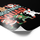 Weihnachtskommad Santa Dabbing Elf Familie Matchin Fotodruck (Ecke)