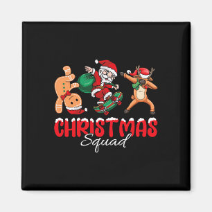 Weihnachtskommad Santa Dabbing Elf Familie Matchin Magnet