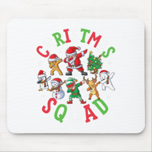 Weihnachtskommad Santa Dabbing Elf Familie Matchin Mousepad