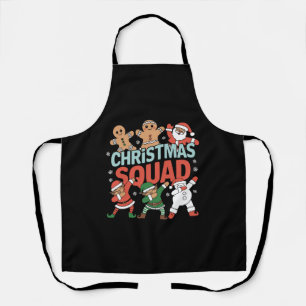 Weihnachtskommad Santa Dabbing Elf Familie Matchin Schürze