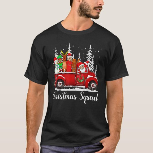 Weihnachtskommad Santa Reindeer Elf Familie Matchi T-Shirt (Vorderseite)