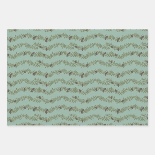 Weihnachtskone Geschenkpapier Set (Vorderseite 3)