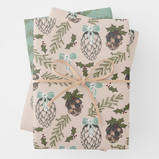 Weihnachtskone Geschenkpapier Set (Beispiel)