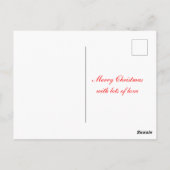 Weihnachtskonfetti-Foto-Postkarte Postkarte (Rückseite)