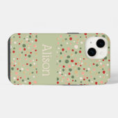 Weihnachtskonfetti-Punktmuster Süße iPhone-Hülle iPhone Hülle (Rückseite (Horizontal))