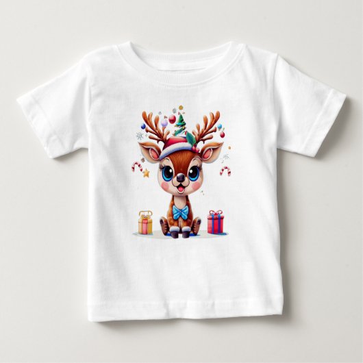 Weihnachtskönigin Baby T-shirt (Vorderseite)