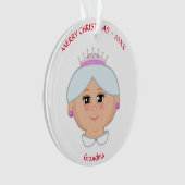 Weihnachtskönigin für Mutter, Tante, Oma, Lehrerin Ornament (Vorderseite)