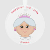 Weihnachtskönigin für Mutter, Tante, Oma, Lehrerin Ornament (Rückseite)