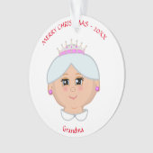 Weihnachtskönigin für Mutter, Tante, Oma, Lehrerin Ornament (Vorderseite)