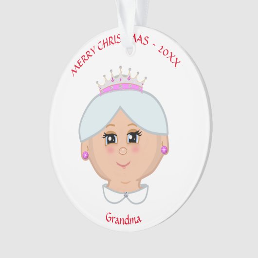 Weihnachtskönigin für Mutter, Tante, Oma, Lehrerin Ornament (Vorderseite)