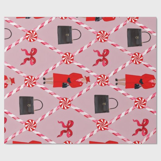 Weihnachtskönigin  geschenkpapier (Flach)