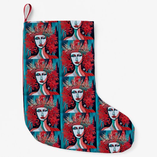Weihnachtskönigin Kleiner Weihnachtsstrumpf (Vorderseite)