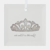 Weihnachtskönigliche Krone Ornament Aus Glas (Rückseite)