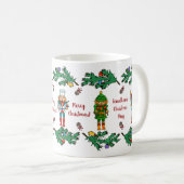 Weihnachtskönigliche Nussknacker personalisiert Kaffeetasse (VorderseiteRechts)