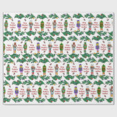 Weihnachtskönigliche Nussknacker-personalisiertes Geschenkpapier (Flach)