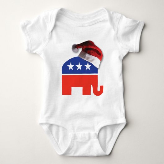 Weihnachtskonservativ Baby Strampler (Vorderseite)