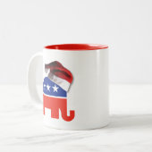 Weihnachtskonservativ Zweifarbige Tasse (Vorderseite Links)