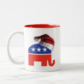 Weihnachtskonservativ Zweifarbige Tasse (Links)