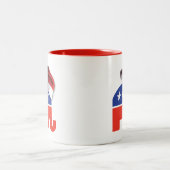 Weihnachtskonservativ Zweifarbige Tasse (Mittel)