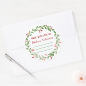 Weihnachtskonservierung |hausgemachte Marmelade od Runder Aufkleber (Umschlag)