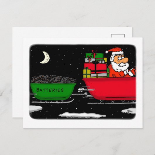 Weihnachtskonzept 10 postkarte (Vorne/Hinten)