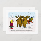 Weihnachtskonzept 12 postkarte (Vorne/Hinten)