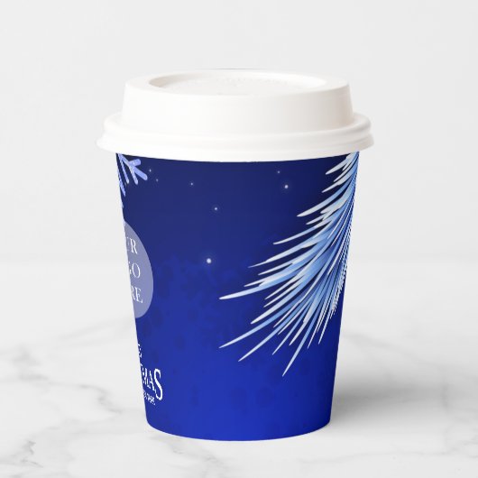 Weihnachtskonzern-Logo-Party Pappbecher (Links)