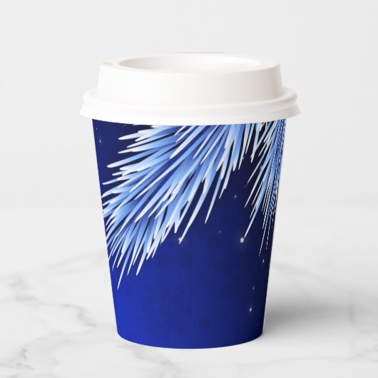 Weihnachtskonzern-Logo-Party Pappbecher (Rückseite)