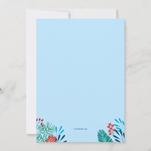 Weihnachtskonzert Blauer Einladung (Rückseite)