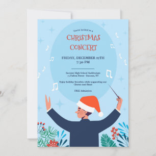Weihnachtskonzert Blauer Einladung