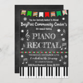 Weihnachtskonzert Piano Einladung (Vorne/Hinten)