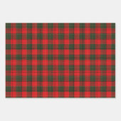 Weihnachtskoordinaten in Rot und Grün Kariert 3 Geschenkpapier Set (Vorderseite 2)