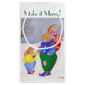 Weihnachtskorb Bunny Gift Tasche Kleine Geschenktüte (Rückseite)