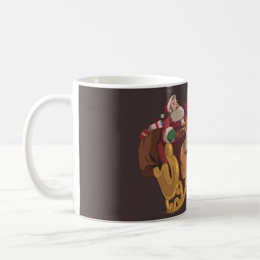 Weihnachtskorgis Kaffeetasse (Links)