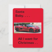 Weihnachtskorvette 2023 feiertagskarte (Vorderseite)