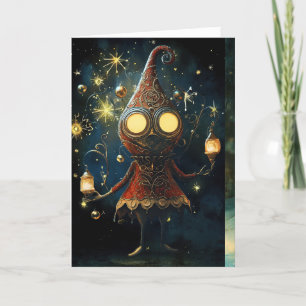 *~* Weihnachtskosmic-Eyes-Shine mit Liebe AP97 Dankeskarte