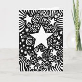 Weihnachtskosmos Feiertagskarte (Vorderseite)