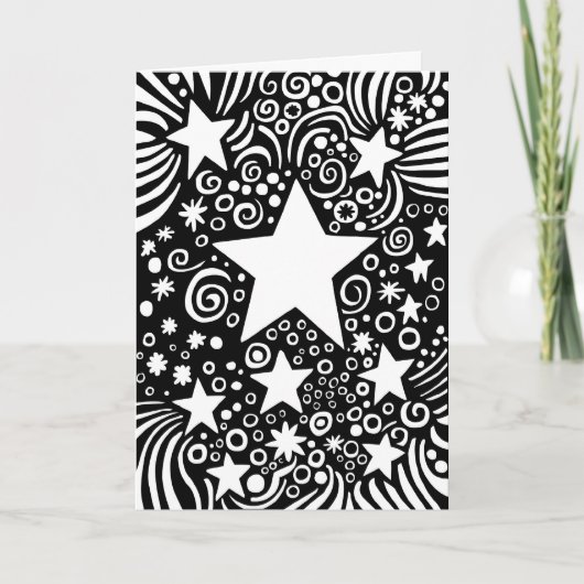 Weihnachtskosmos Feiertagskarte (Vorderseite)