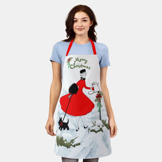 Weihnachtskost & Abendessen Schürze (Getragen)