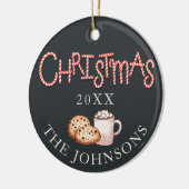 Weihnachtskost & Kakao-Foto Keramik Ornament (Links)