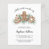 Weihnachtskost Kinderdusche Einladung (Vorderseite)