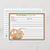 Weihnachtskost Kochkarten Einladung (Vorne/Hinten)