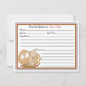 Weihnachtskost Kochkarten Einladung (Vorderseite)