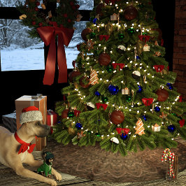 Weihnachtskost Polyester Weihnachtsbaumdecke