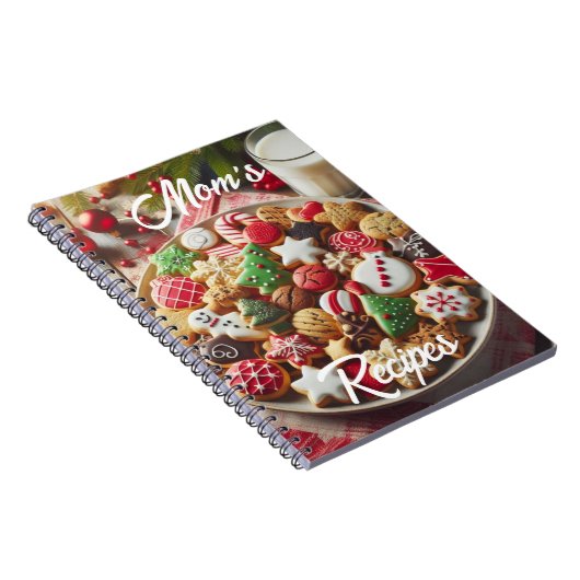 Weihnachtskost Rezepte Spiral Foto Notebook Notizblock (Rechte Seite)