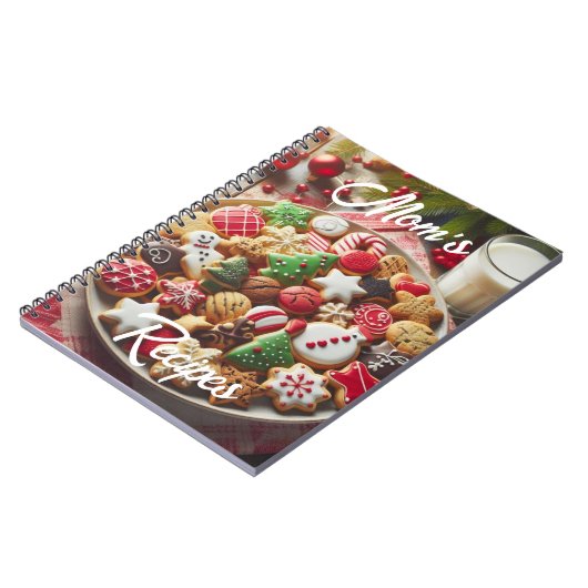 Weihnachtskost Rezepte Spiral Foto Notebook Notizblock (Linke Seite)