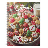 Weihnachtskost Rezepte Spiral Foto Notebook Notizblock (Vorderseite)