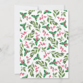 Weihnachtskost und Cocktails Feierabend Einladung (Rückseite)