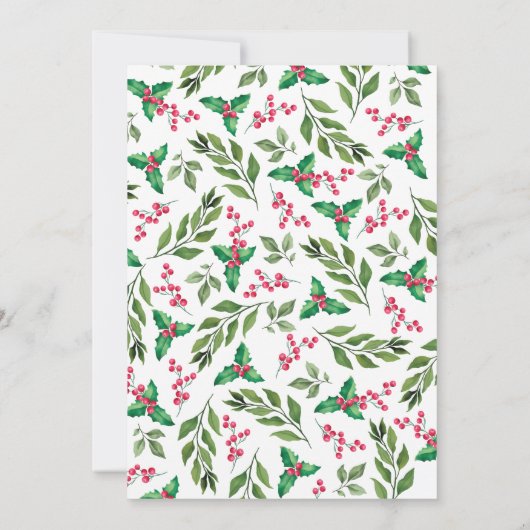 Weihnachtskost und Cocktails Feierabend Einladung (Rückseite)