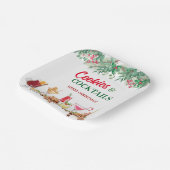 Weihnachtskost und Cocktails Feierabend Pappteller (Gewinkelt)
